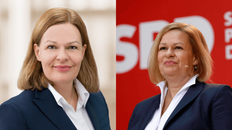 Nancy Faeser Krücken Aktuell